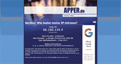Desktop Screenshot of ip.apper.de