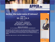 Tablet Screenshot of ip.apper.de